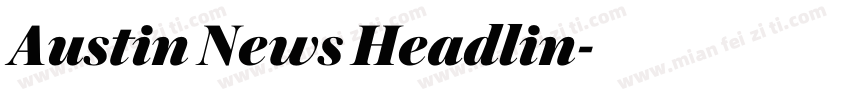 Austin News Headlin字体转换